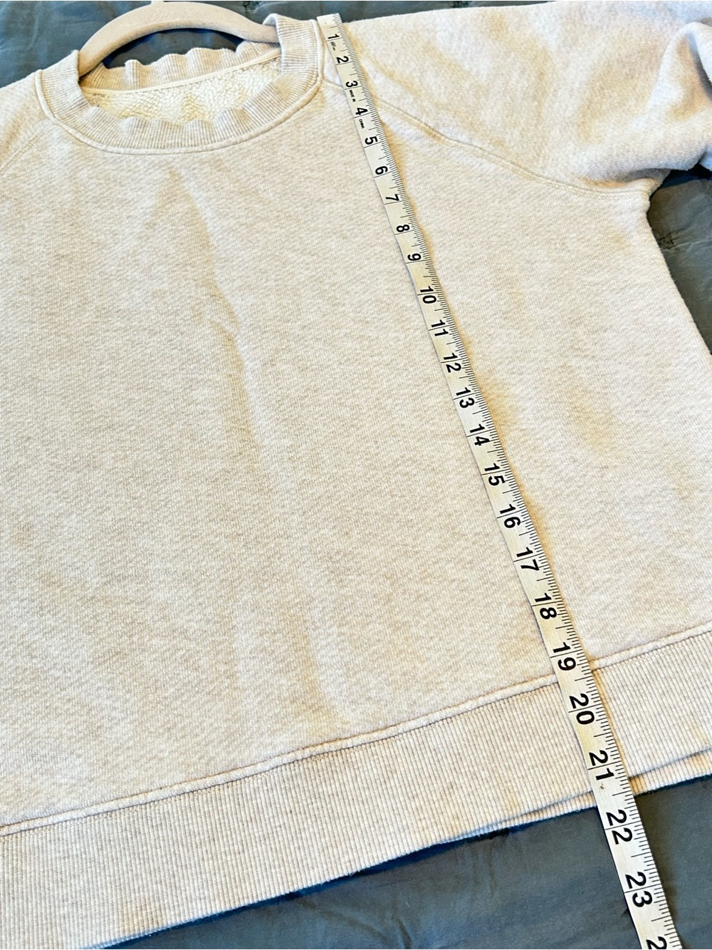 Jenni Kayne Heather Oatmeal Cream Crewneck Saturday Sweatshirt Medium - Picture 8 of 9
